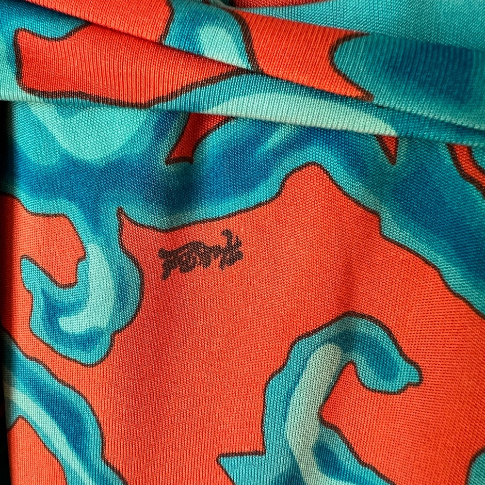 Hale Bob Beaded Silk Wrap Mini Dress - Vibrant Abstract Paisley - Picture 4 of 5